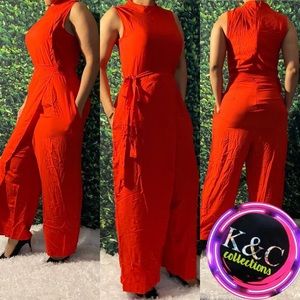 New jumpsuit red